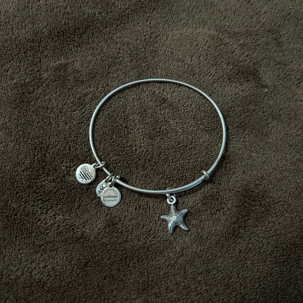 Alex and Ani Silver Starfish Charm Bracelet